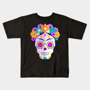 Frida Khalo - Catrina - dia de los muertos - design Kids T-Shirt